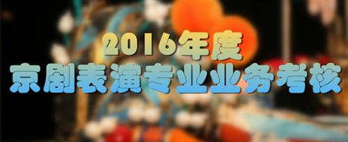 肏B操草B国家京剧院2016年度京剧表演专业业务考...